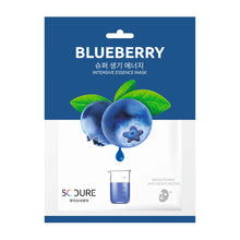 Carica l'immagine nel visualizzatore di Gallery, Jkosmec Blueberry Intensive Essence Mask - Maschera in tessuto con estratto di mirtillo per idratare e rivitalizzare la pelle, rendendola più elastica e luminosa.
