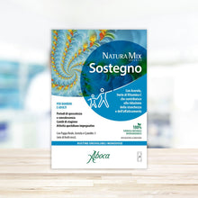 Carica l'immagine nel visualizzatore di Gallery, Aboca Natura Mix Advanced Sostegno - Ritrova il tuo Sostegno con il Multinaturale - 20 Bustine Orosolubili
