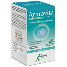 Carica l'immagine nel visualizzatore di Gallery, Aboca Armovita CalmStress Advanced | 50 Capsule - Rilassamento e benessere mentale con Biancospino, Passiflora, Ziziphus, Camomilla