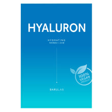 Carica l'immagine nel visualizzatore di Gallery, Barulab The Clean Vegan Mask - Hyaluron - Maschera in tessuto con acido ialuronico dalle proprietà idratanti, riparatrici e rigeneratrici.
