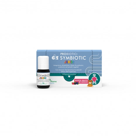 GSE Symbiotic Junior, 10 Flaconcini monodose con tappo dosatore brevettato